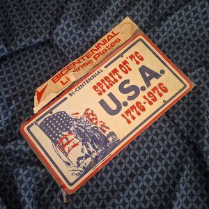Spirit of '76 USA Bi-centennial license plate